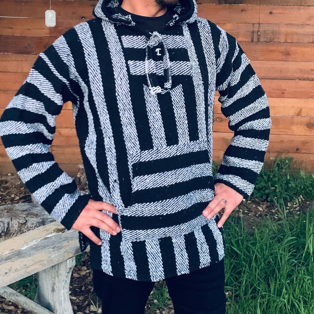 Black Baja Mexican Hoodie
